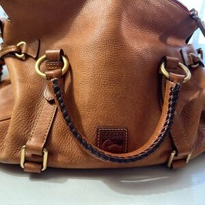 Dooney & Bourke Tan Leather Satchel Bag
